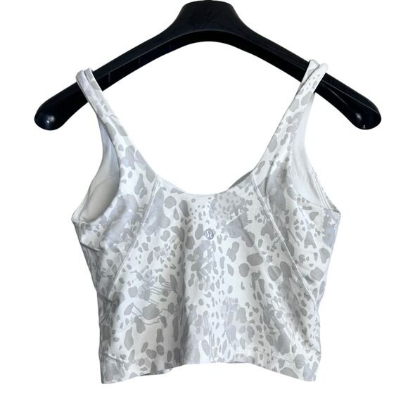 Lululemon Align Tank Top Womens 6 White Cropped V Neck Tank Top Light Support - Picture 4 of 6